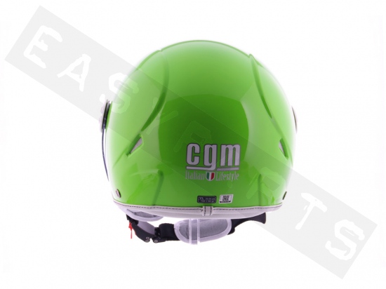 Casco Demi Jet Bambino CGM 206S Varadero Smile Verde (visiera lunga)